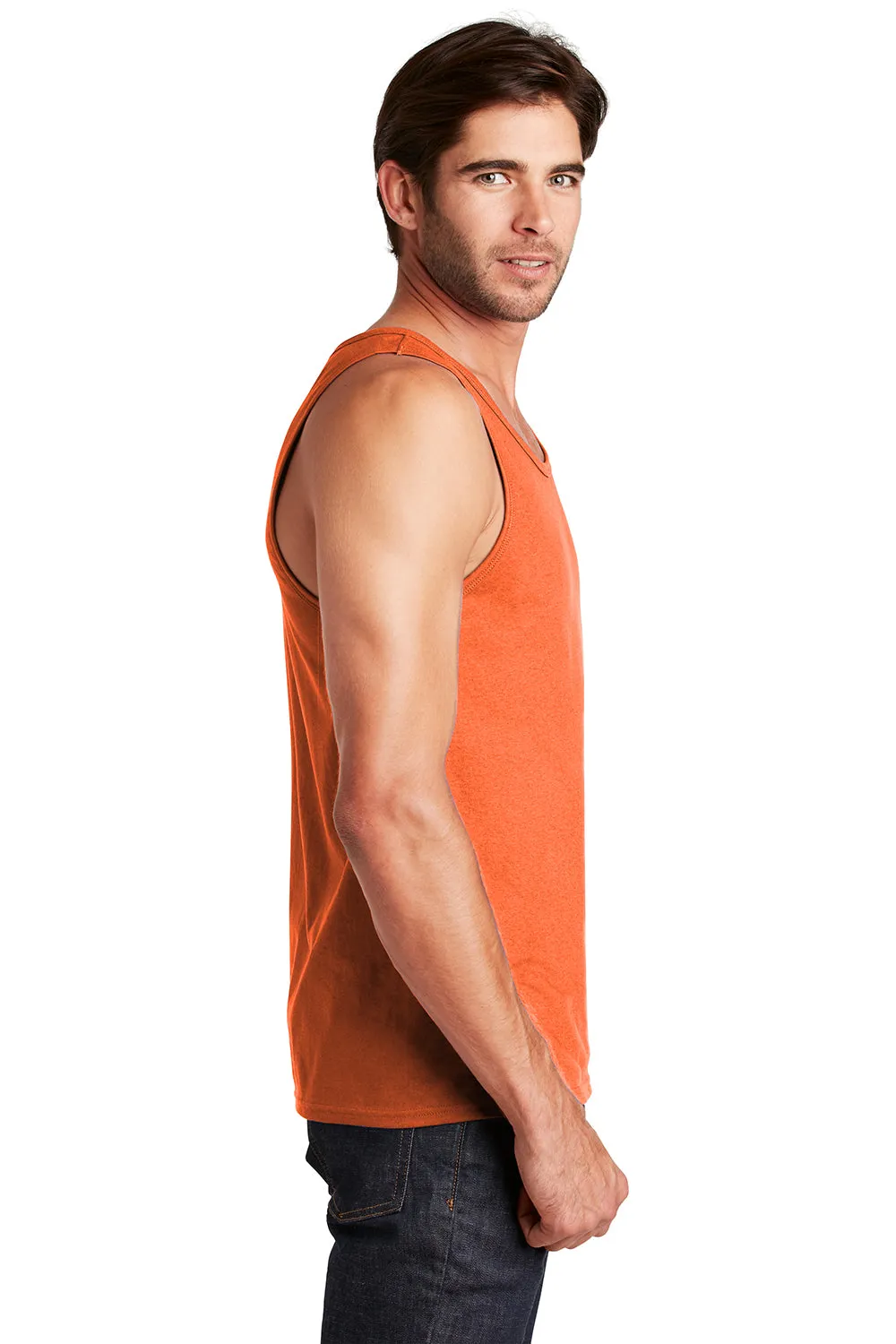 District Mens The Concert Tank Top - Neon Orange  Buy new Clothing District