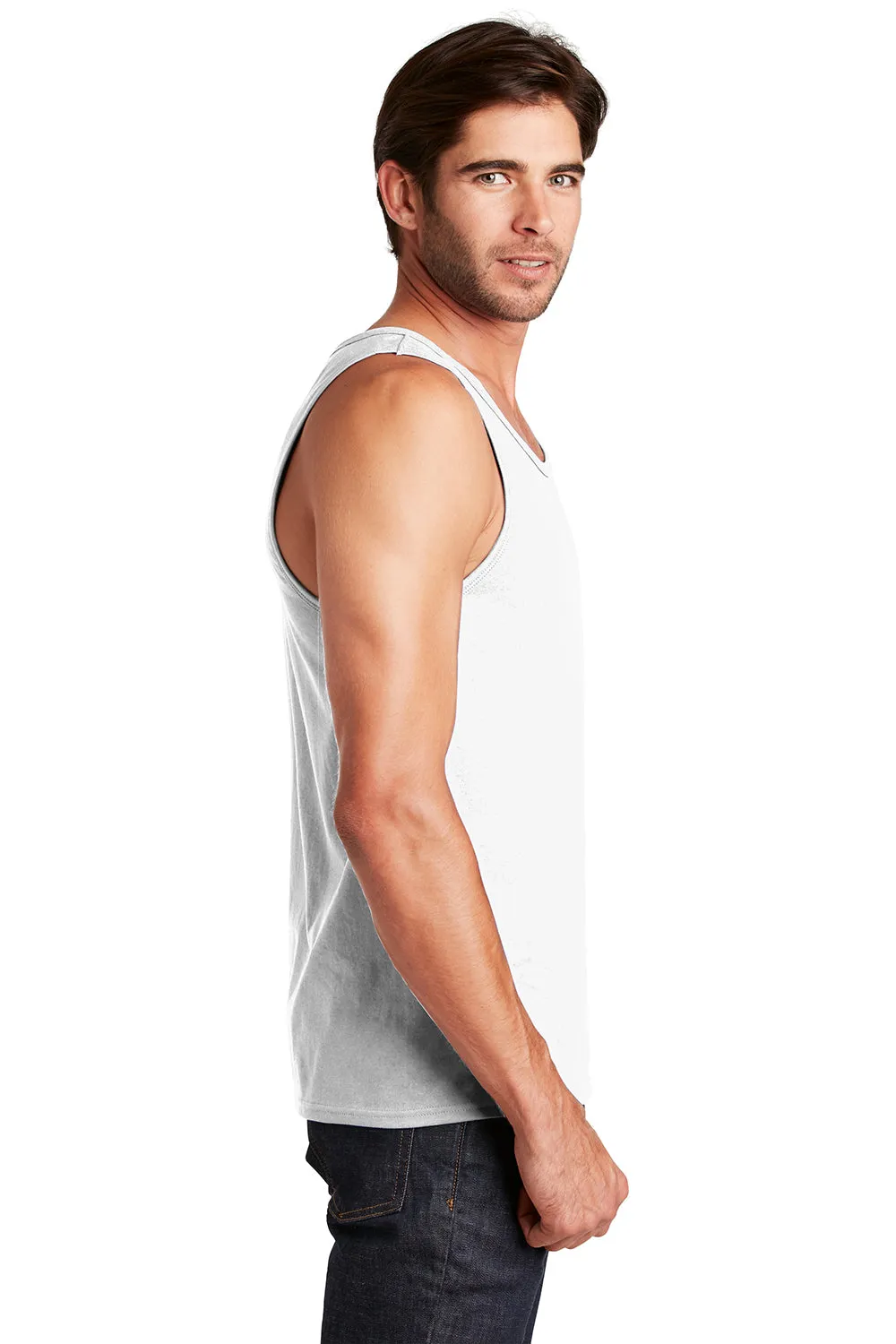 District Mens The Concert Tank Top - White  Buy new Clothing District