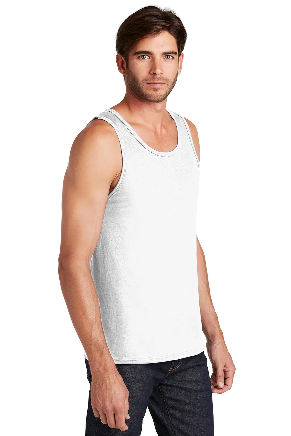 District Mens The Concert Tank Top - White  Buy new Clothing District