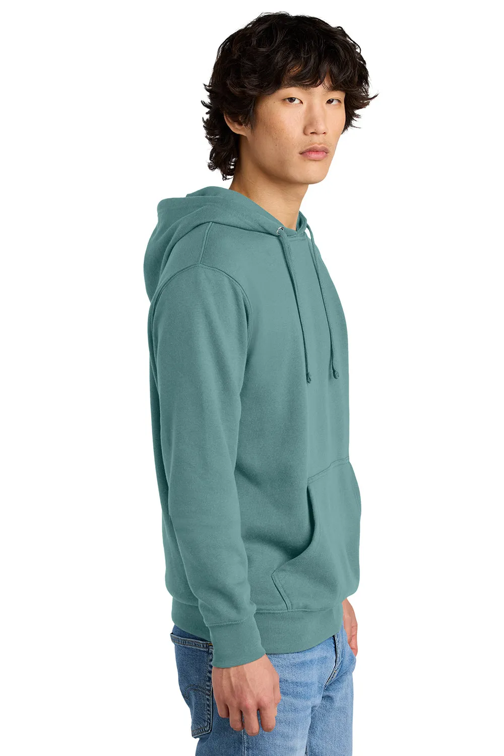 District Mens Very Important Fleece Hooded Sweatshirt Hoodie w/ Pouch Pocket - Eucalyptus Blue  Buy new Clothing District