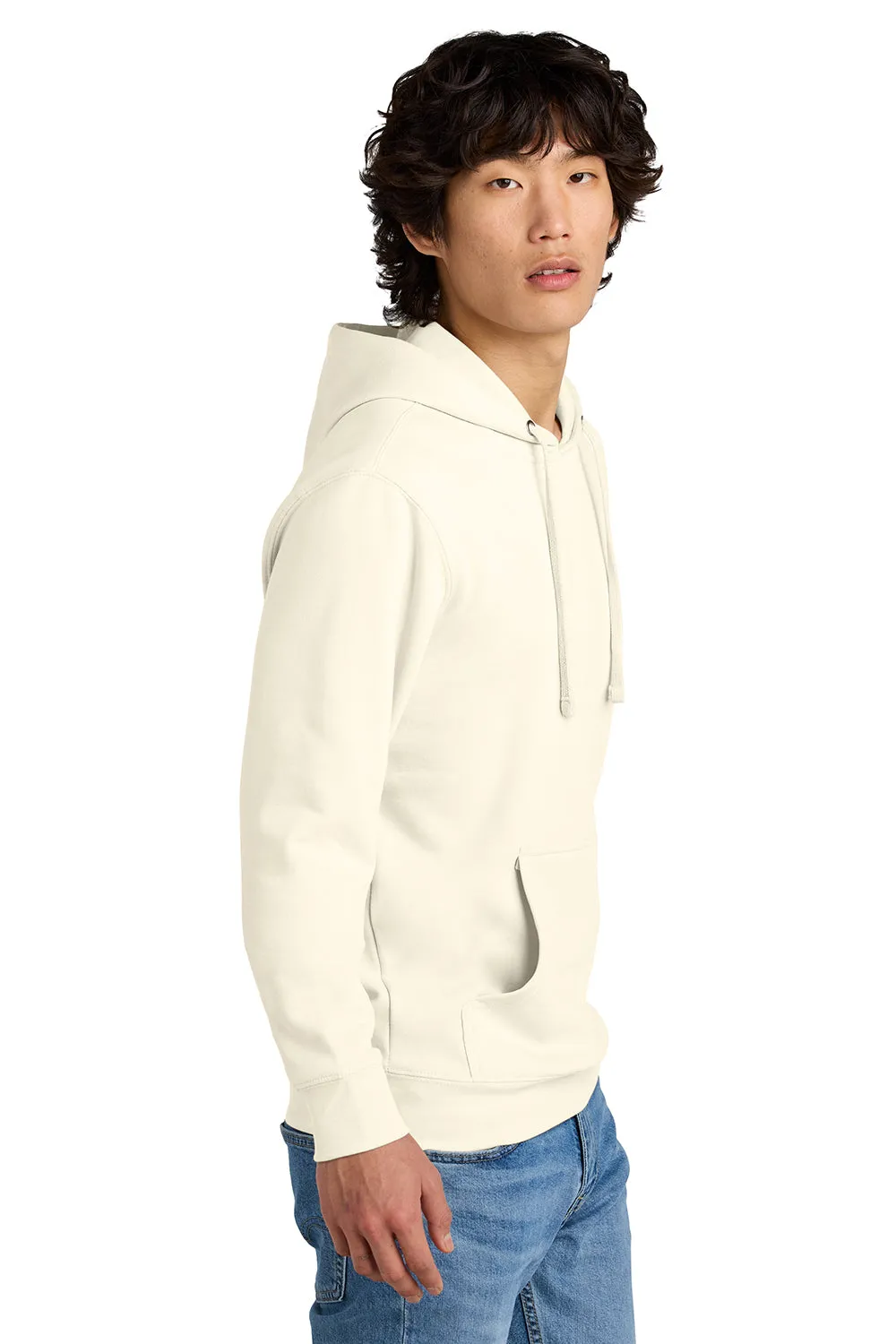 District Mens Very Important Fleece Hooded Sweatshirt Hoodie w/ Pouch Pocket - Gardenia  Buy new Clothing District