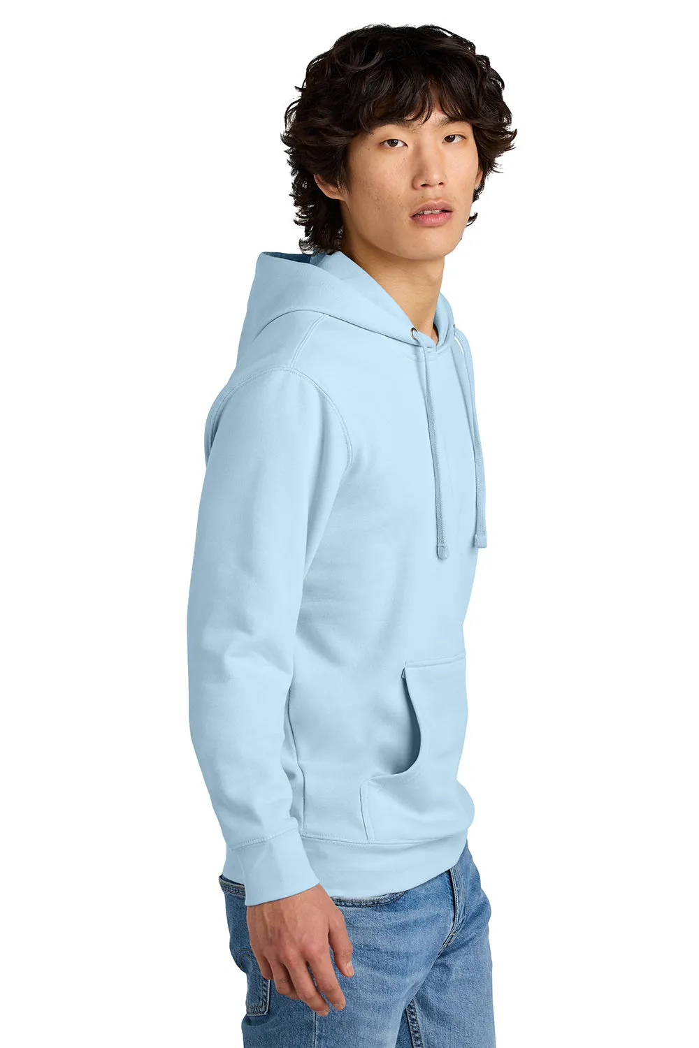 District Mens Very Important Fleece Hooded Sweatshirt Hoodie w/ Pouch Pocket - Ice Blue  Buy new Clothing District