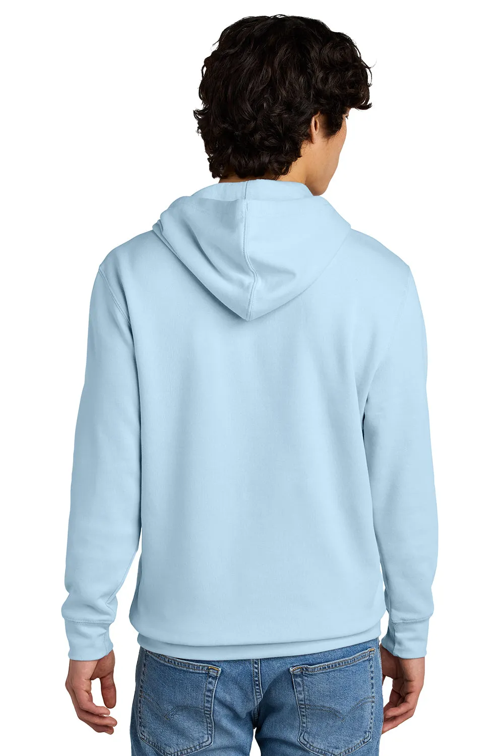 District Mens Very Important Fleece Hooded Sweatshirt Hoodie w/ Pouch Pocket - Ice Blue  Buy new Clothing District