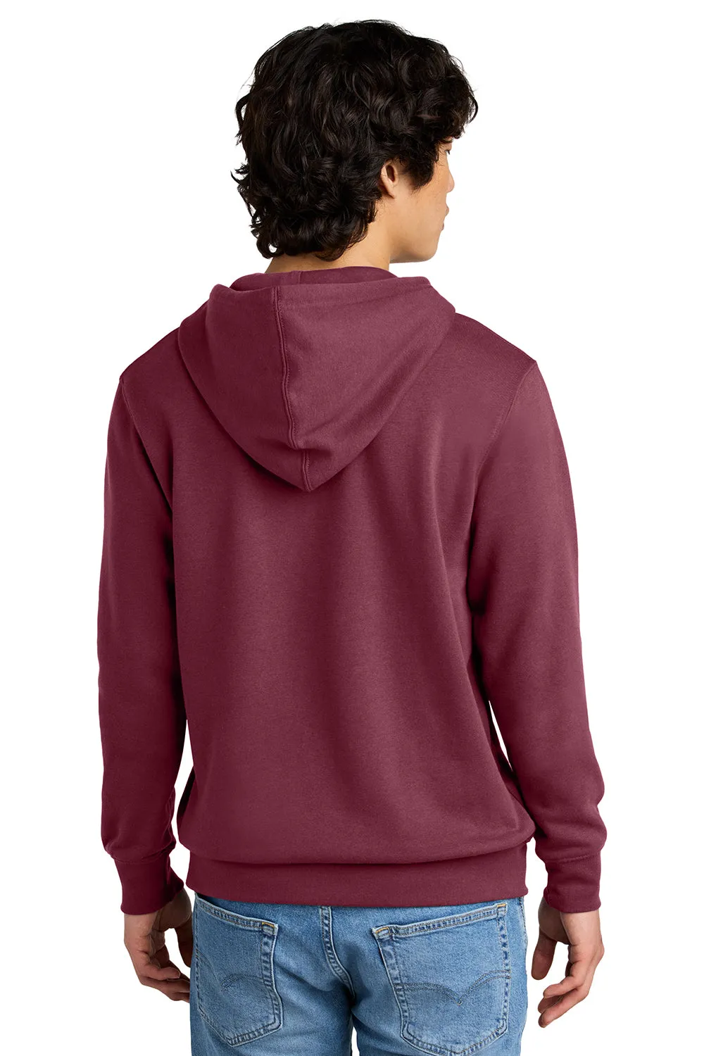District Mens Very Important Fleece Hooded Sweatshirt Hoodie w/ Pouch Pocket - Plum Purple  Buy new Clothing District