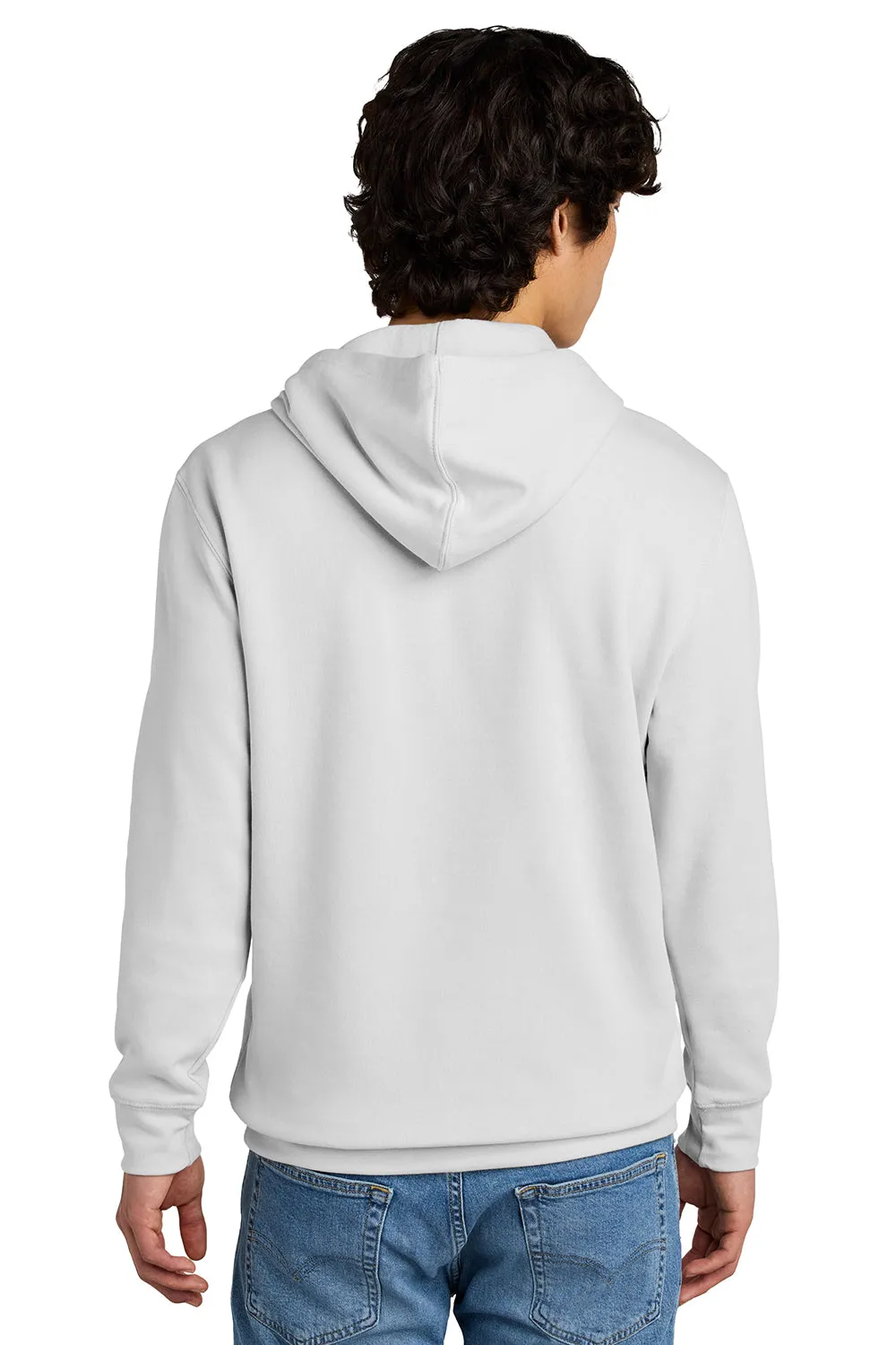 District Mens Very Important Fleece Hooded Sweatshirt Hoodie w/ Pouch Pocket - White Smoke  Buy new Clothing District