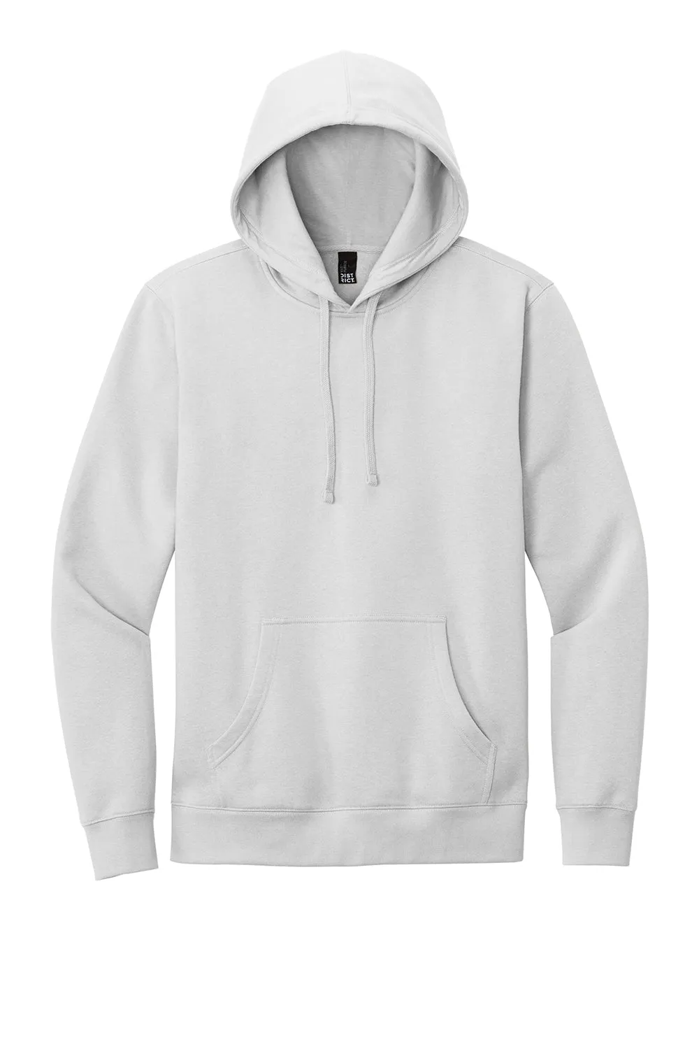 District Mens Very Important Fleece Hooded Sweatshirt Hoodie w/ Pouch Pocket - White Smoke  Buy new Clothing District