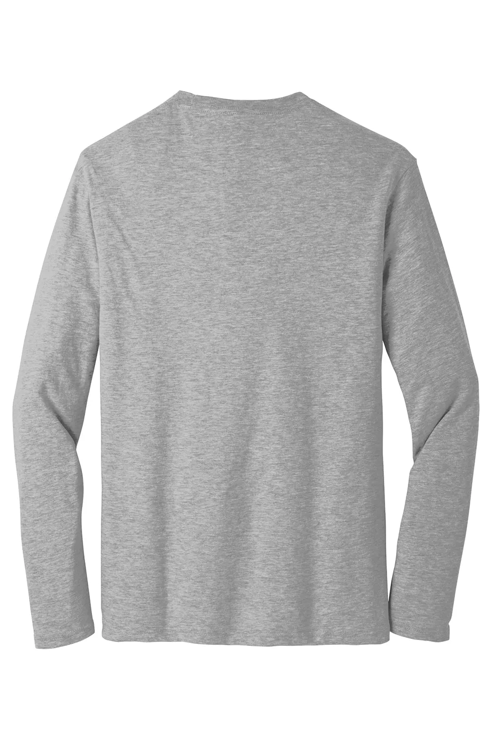 District Mens Very Important Long Sleeve Crewneck T-Shirt - Heather Light Grey  Buy new Clothing District