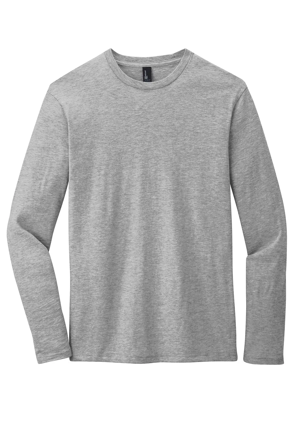 District Mens Very Important Long Sleeve Crewneck T-Shirt - Heather Light Grey  Buy new Clothing District
