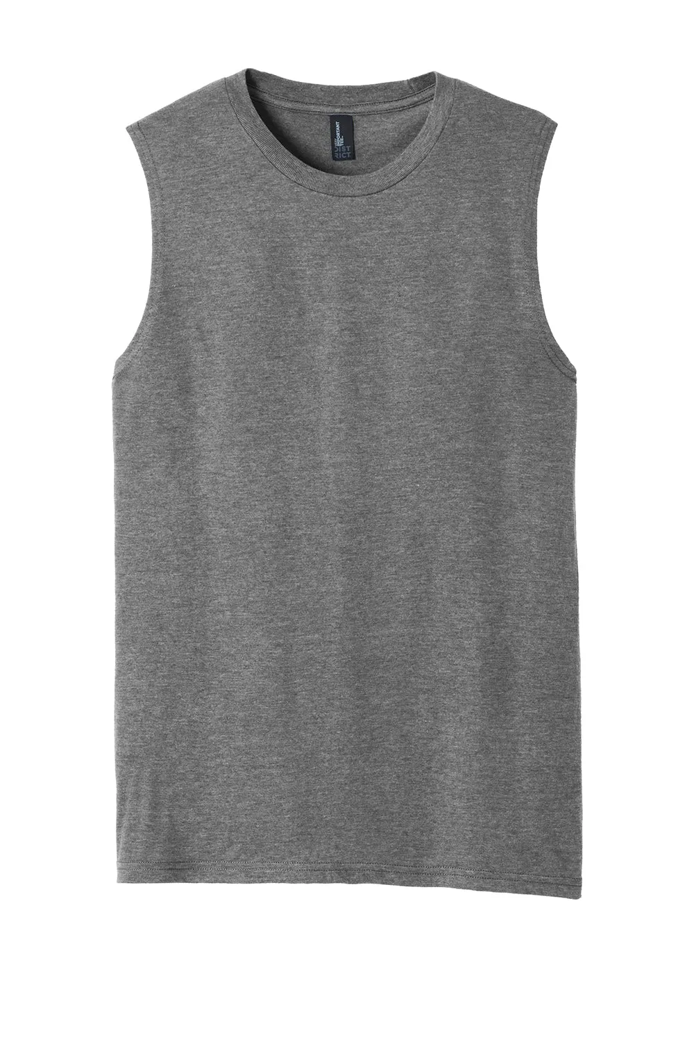 District Mens Very Important Muscle Tank Top - Grey Frost  Buy new Clothing District