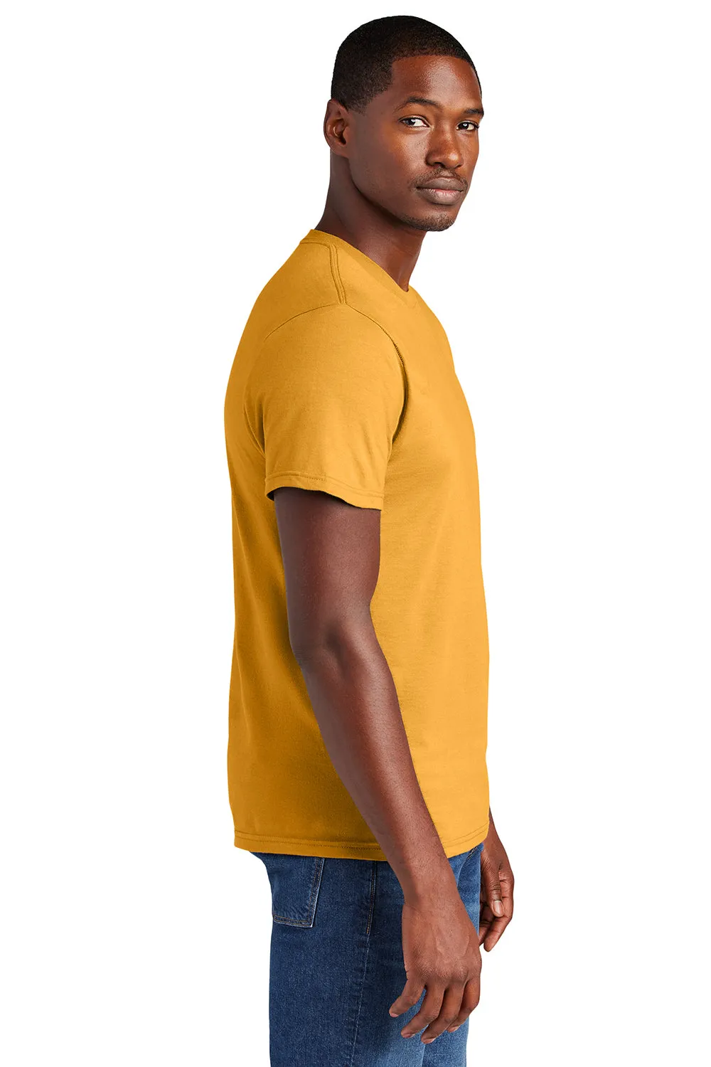 District Mens Very Important Short Sleeve Crewneck T-Shirt - Gold  Buy new Clothing District