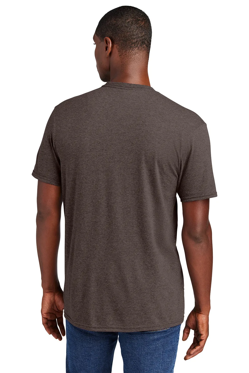 District Mens Very Important Short Sleeve Crewneck T-Shirt - Heather Brown  Buy new Clothing District