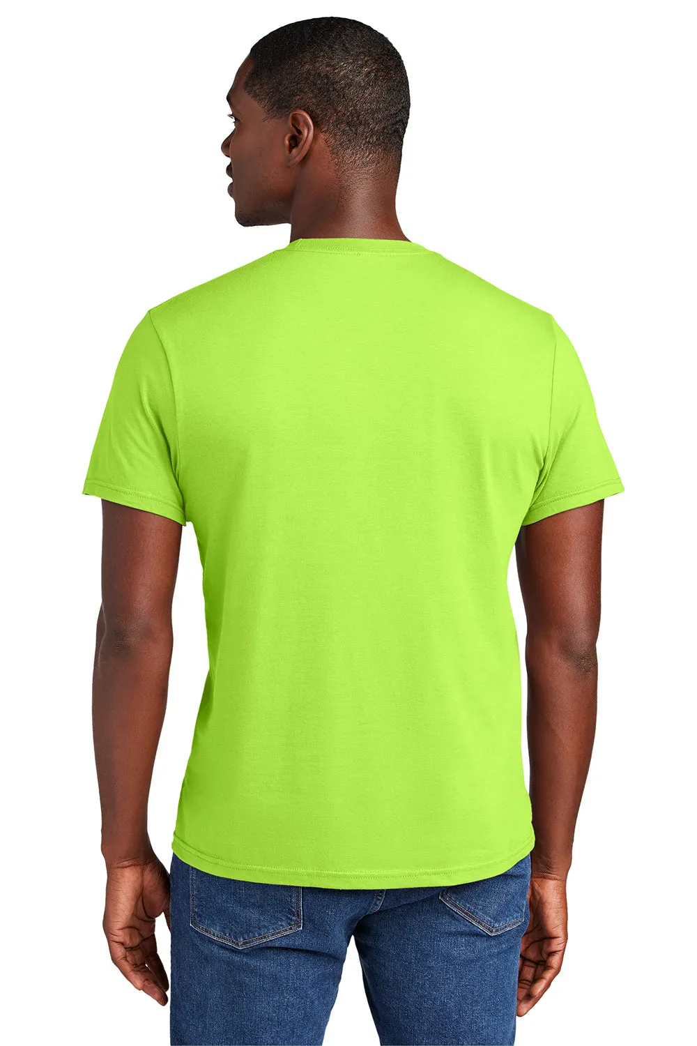 District Mens Very Important Short Sleeve Crewneck T-Shirt - Lime Shock Green  Buy new Clothing District