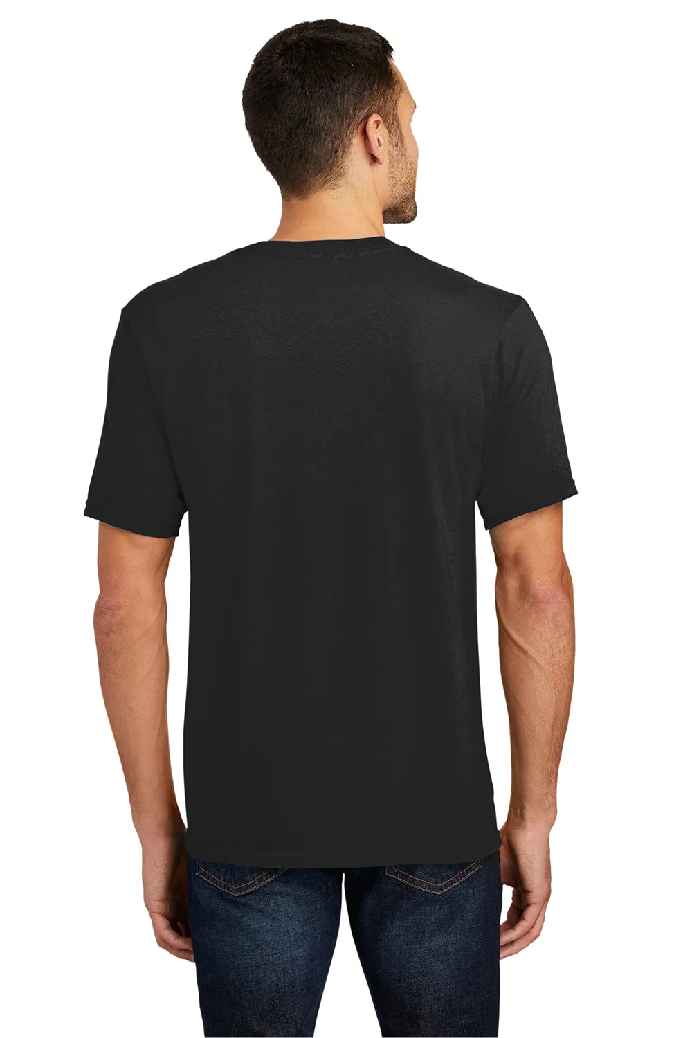 District Mens Very Important Short Sleeve V-Neck T-Shirt - Black  Buy new Clothing District
