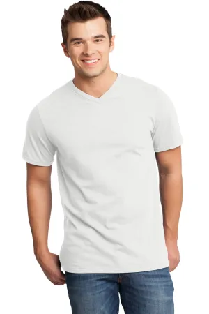 District Mens Very Important Short Sleeve V-Neck T-Shirt - White  Buy new Clothing District