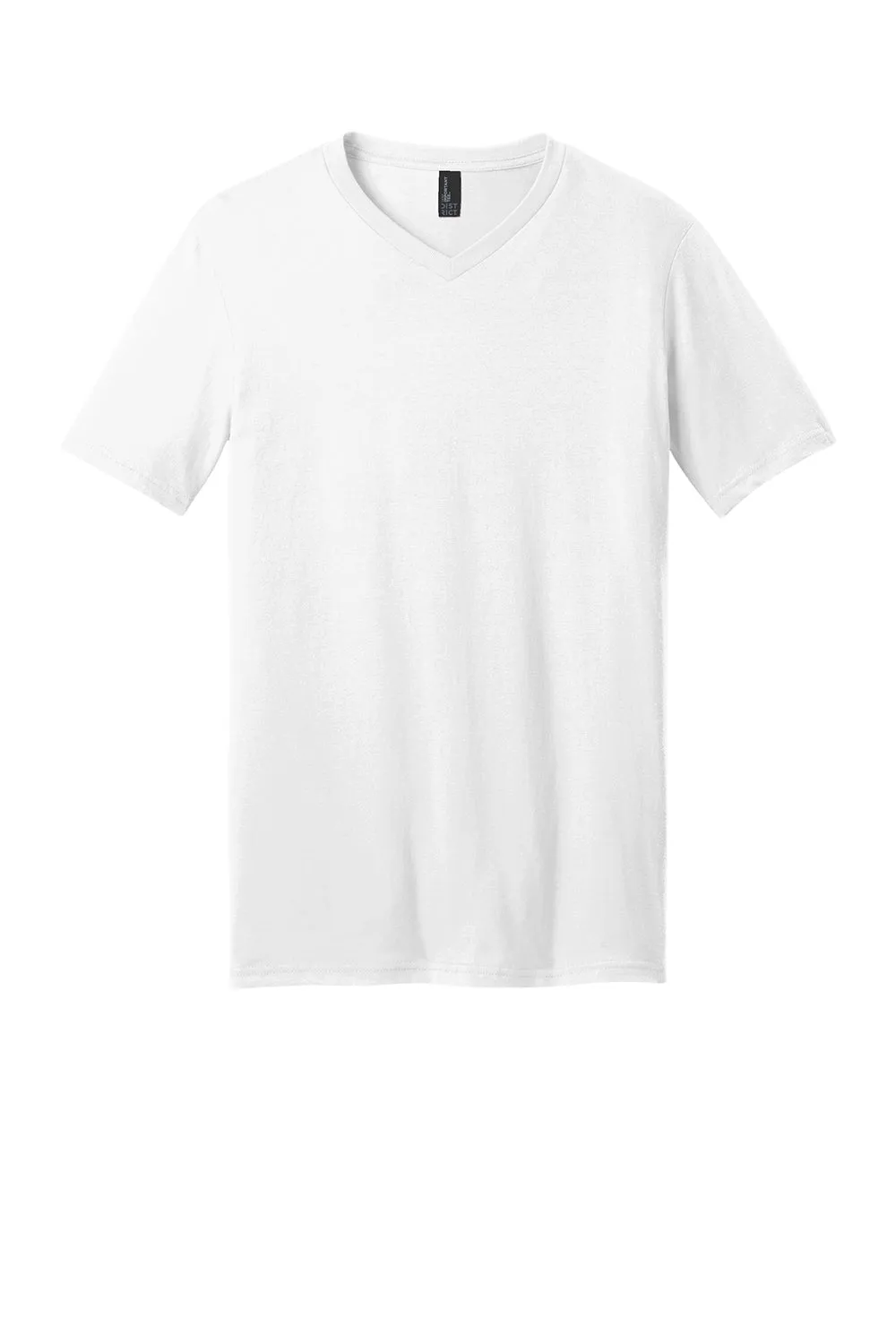 District Mens Very Important Short Sleeve V-Neck T-Shirt - White  Buy new Clothing District
