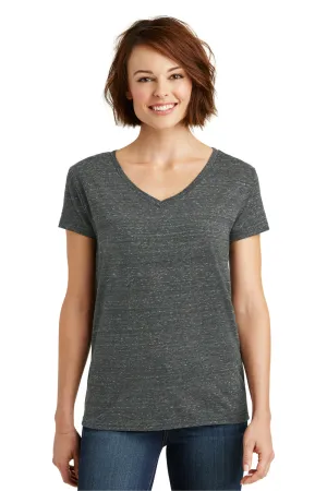 District Womens Cosmic Short Sleeve V-Neck T-Shirt - Black/Grey - Closeout  Buy new Clothing District