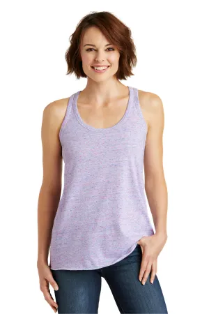 District Womens Cosmic Tank Top - White/Pink - Closeout  Buy new Clothing District