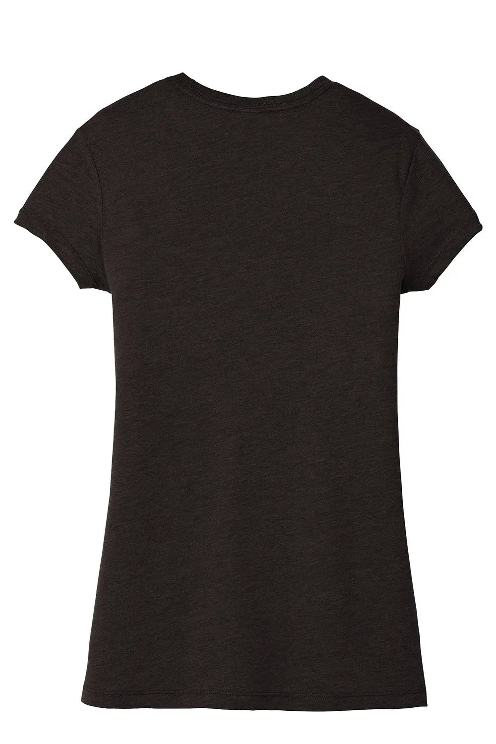 District Womens Fitted Perfect Tri Short Sleeve Crewneck T-Shirt - Black Frost  Buy new Clothing District