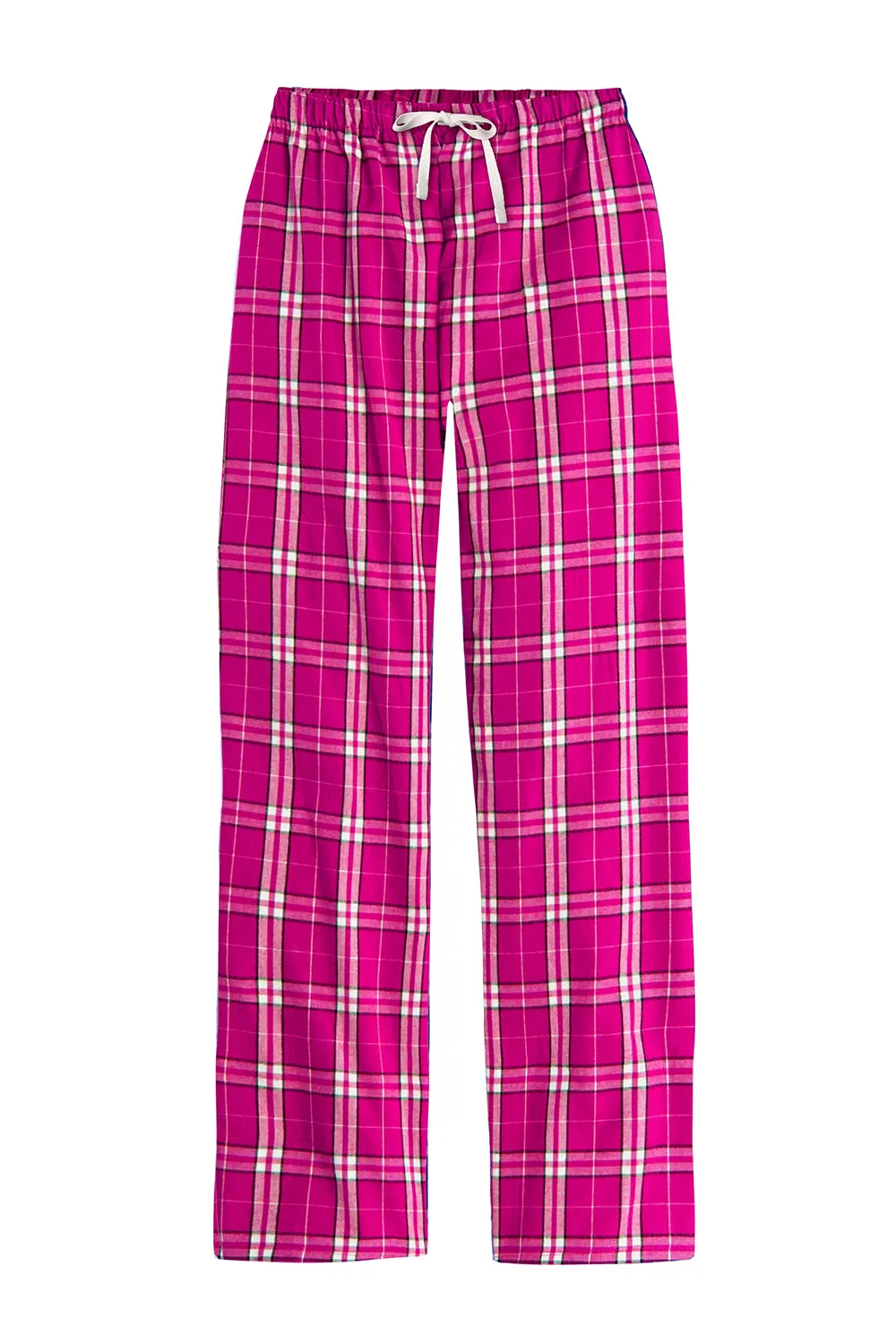 District Womens Flannel Plaid Lounge Pants - Dark Fuchsia Pink  Buy new Clothing District