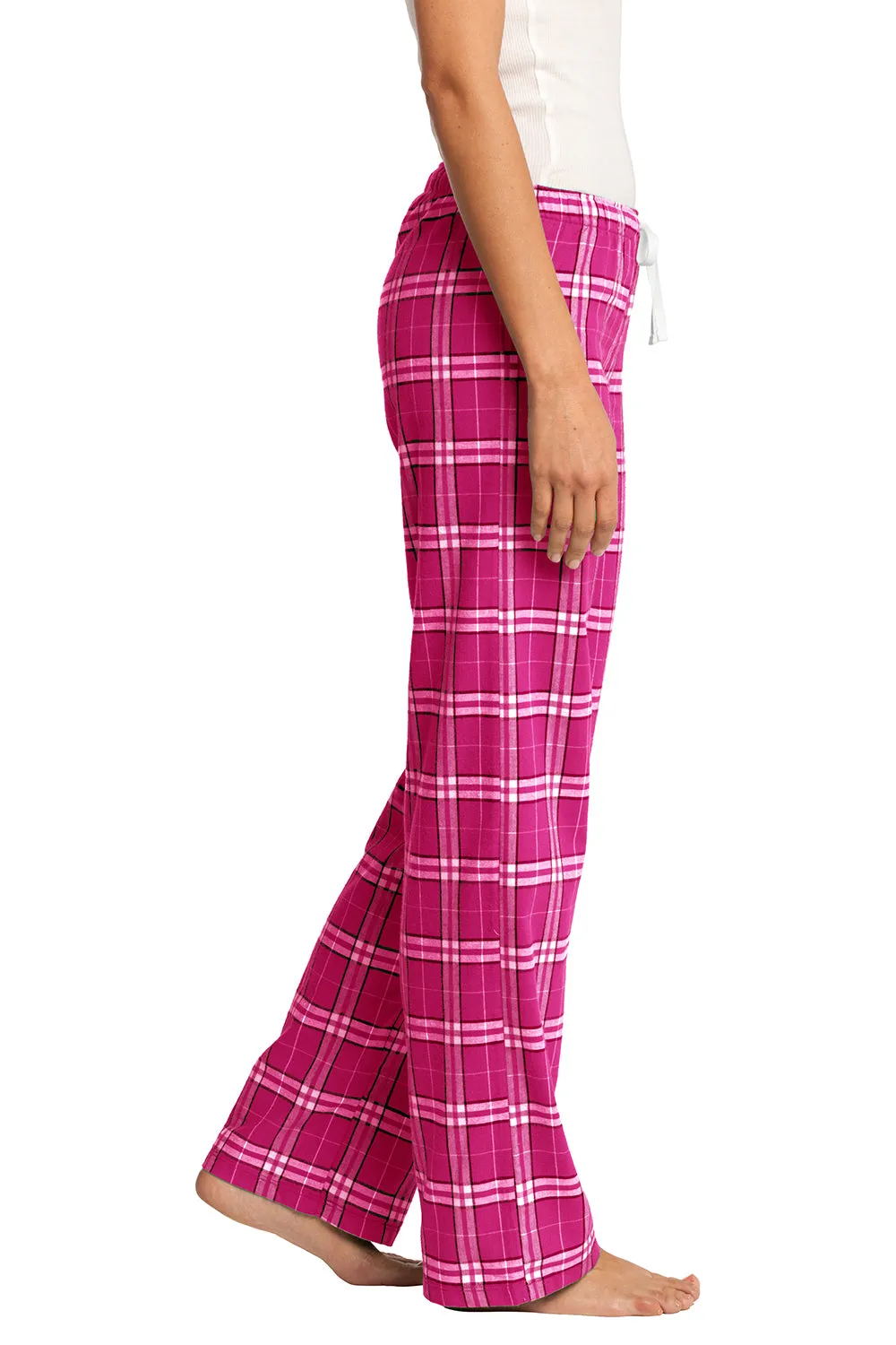 District Womens Flannel Plaid Lounge Pants - Dark Fuchsia Pink  Buy new Clothing District