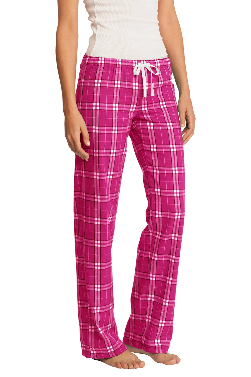 District Womens Flannel Plaid Lounge Pants - Dark Fuchsia Pink  Buy new Clothing District