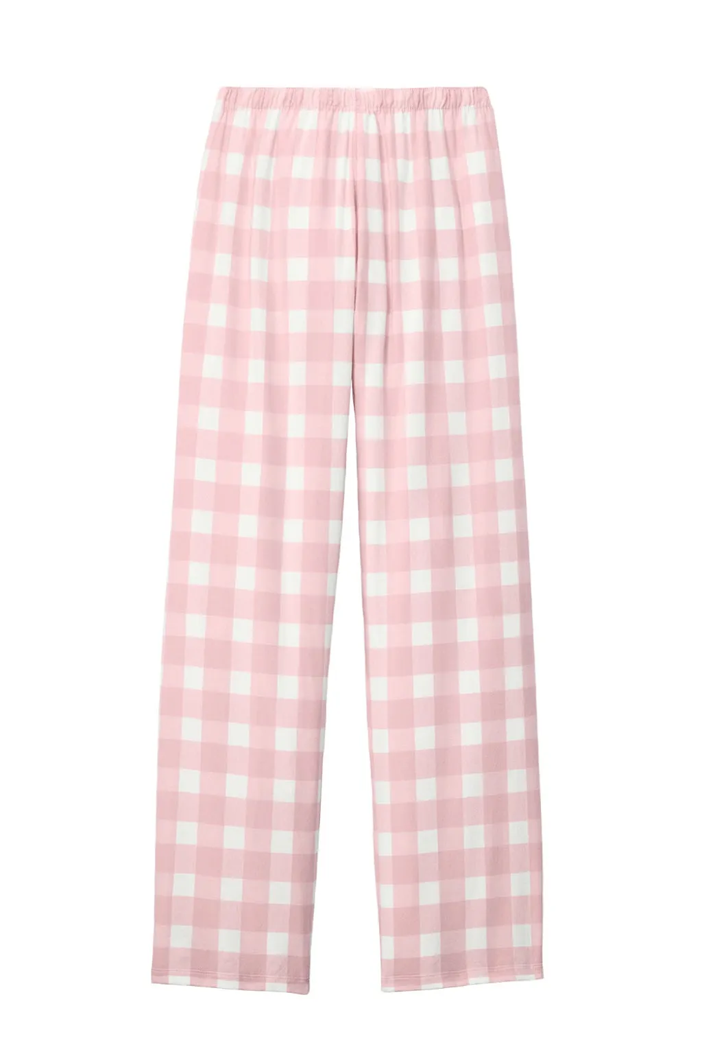 District Womens Flannel Plaid Lounge Pants - Light Pink/White Buffalo Check  Buy new Clothing District
