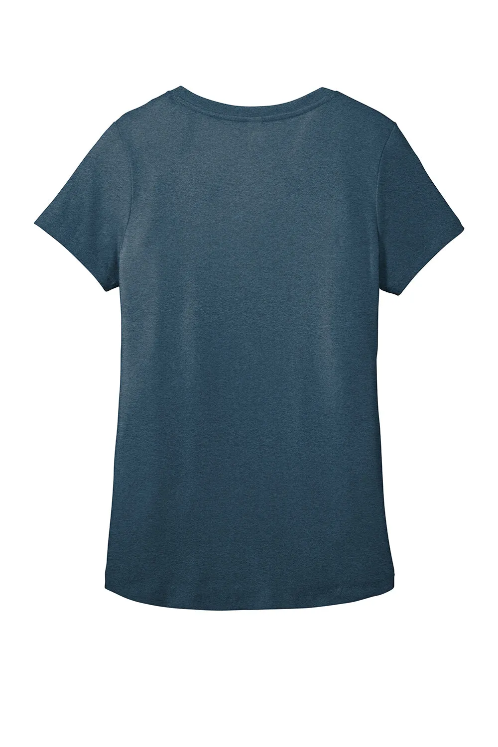 District Womens Flex Short Sleeve Scoop Neck T-Shirt - Heather Neptune Blue  Buy new Clothing District