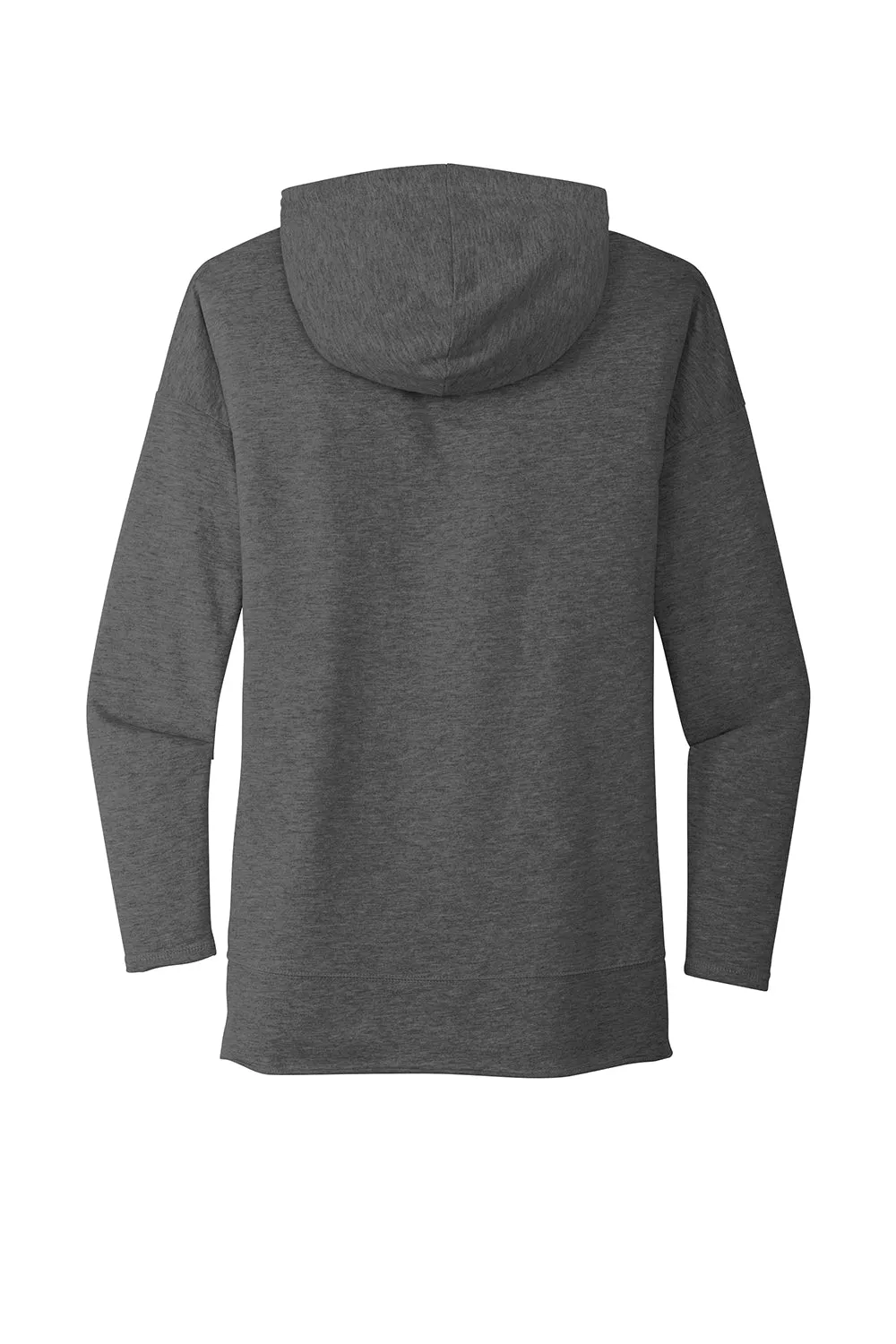District Womens French Terry Hooded T-Shirt Hoodie - Washed Coal Grey  Buy new Clothing District