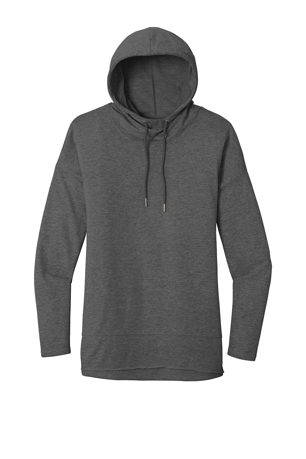 District Womens French Terry Hooded T-Shirt Hoodie - Washed Coal Grey  Buy new Clothing District