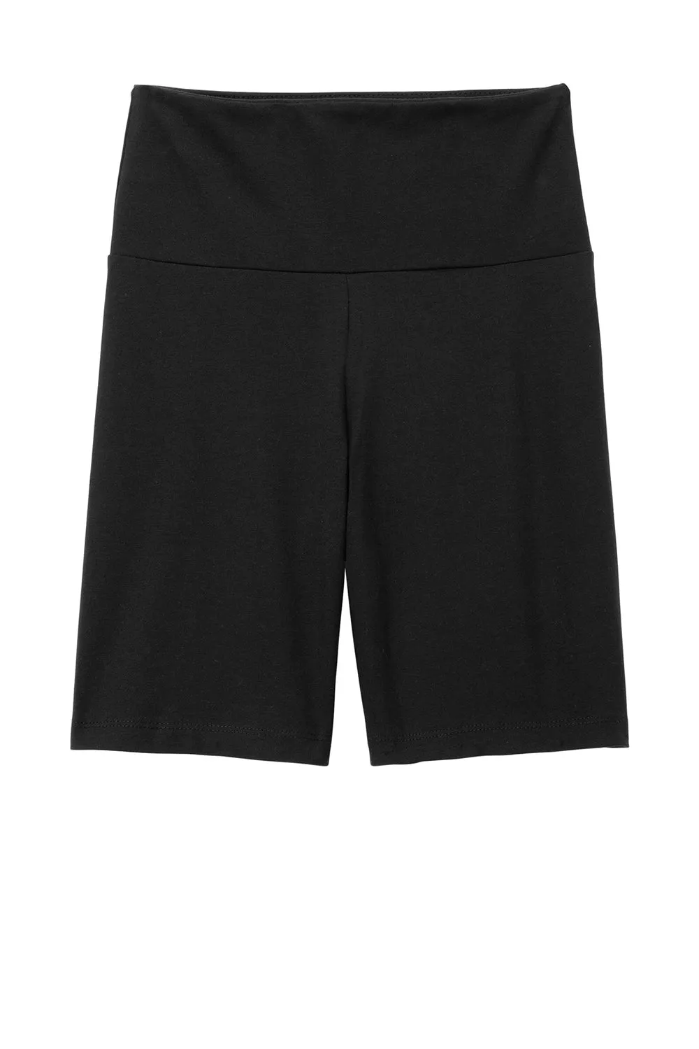 District Womens High Waist Odor Resistant Bike Shorts - Black  Buy new Clothing District