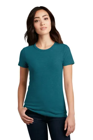 District Womens Perfect Blend Short Sleeve Crewneck T-Shirt - Heather Teal Green  Buy new Clothing District