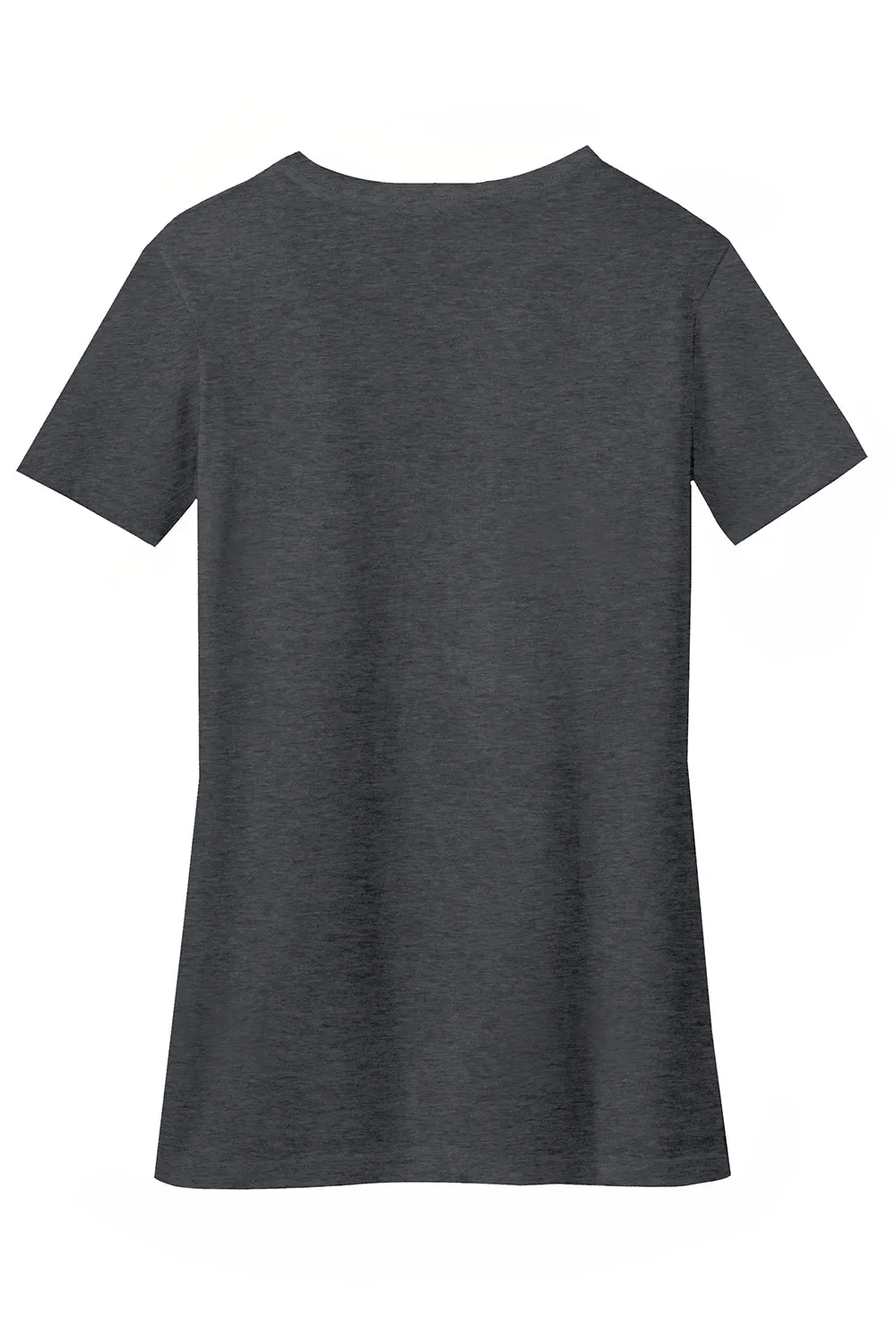 District Womens Perfect Blend Short Sleeve V-Neck T-Shirt - Heather Charcoal Grey  Buy new Clothing District