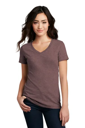 District Womens Perfect Blend Short Sleeve V-Neck T-Shirt - Rose Fleck  Buy new Clothing District