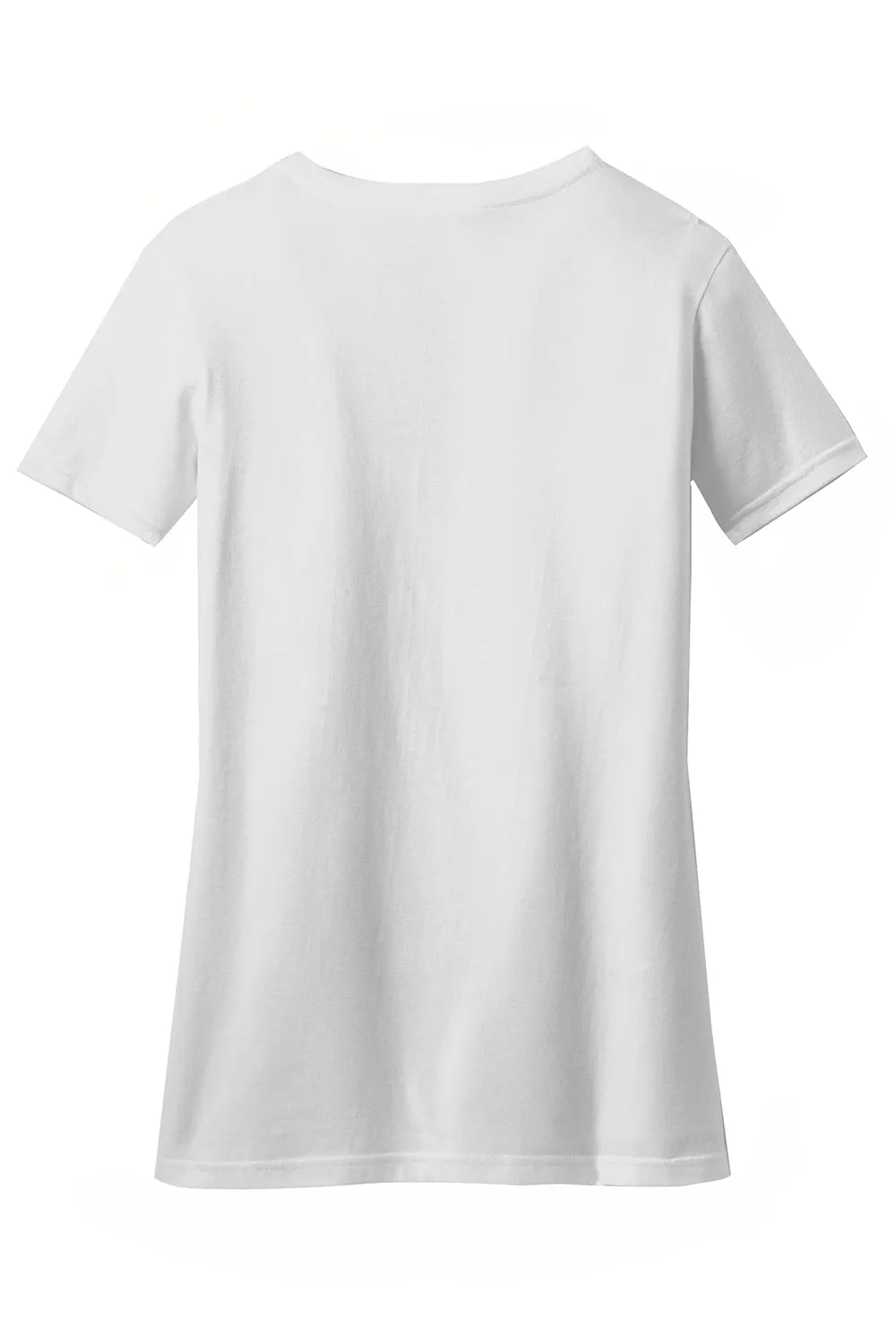 District Womens Perfect Blend Short Sleeve V-Neck T-Shirt - White  Buy new Clothing District