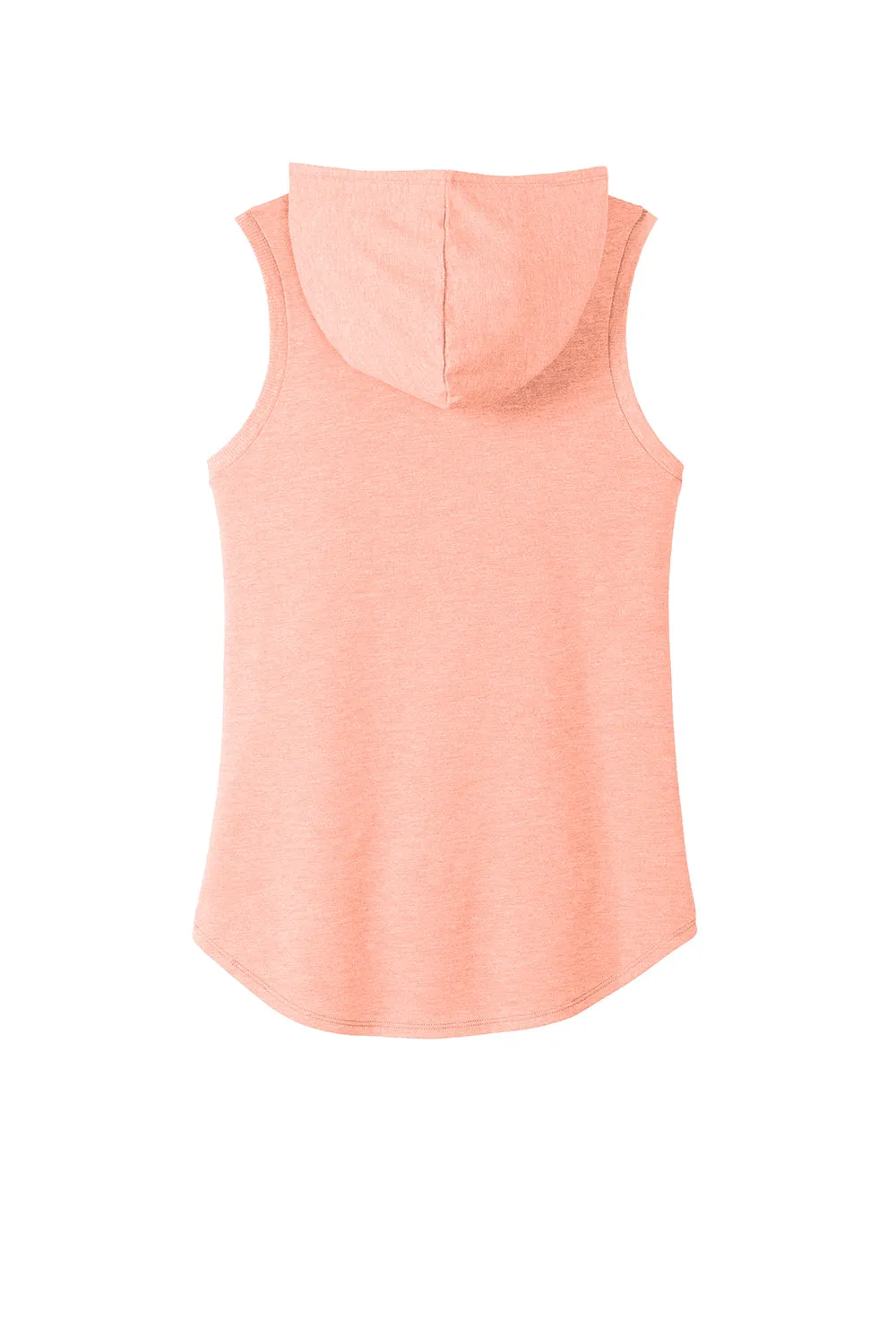 District Womens Perfect Sleeveless Hooded T-Shirt Hoodie - Heather Dusty Peach - Closeout  Buy new Clothing District