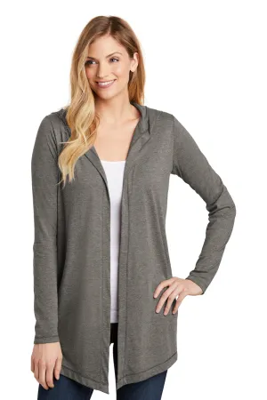 District Womens Perfect Tri Hooded Cardigan Sweater - Grey Frost  Buy new Clothing District