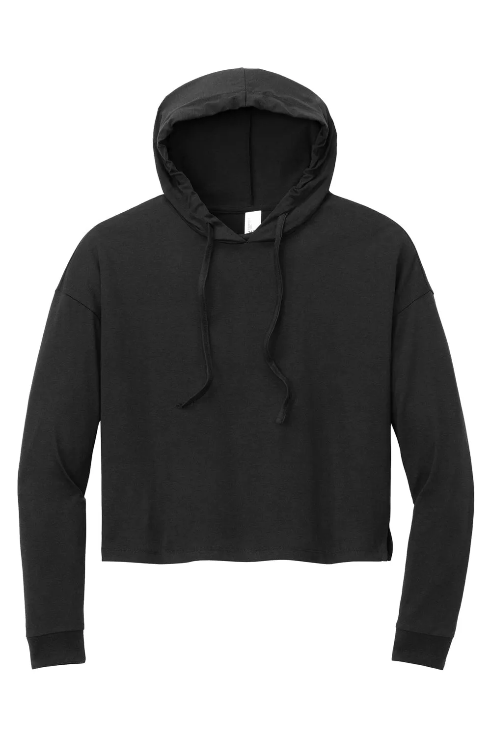 District Womens Perfect Tri Midi Hooded Sweatshirt Hoodie - Black  Buy new Clothing District