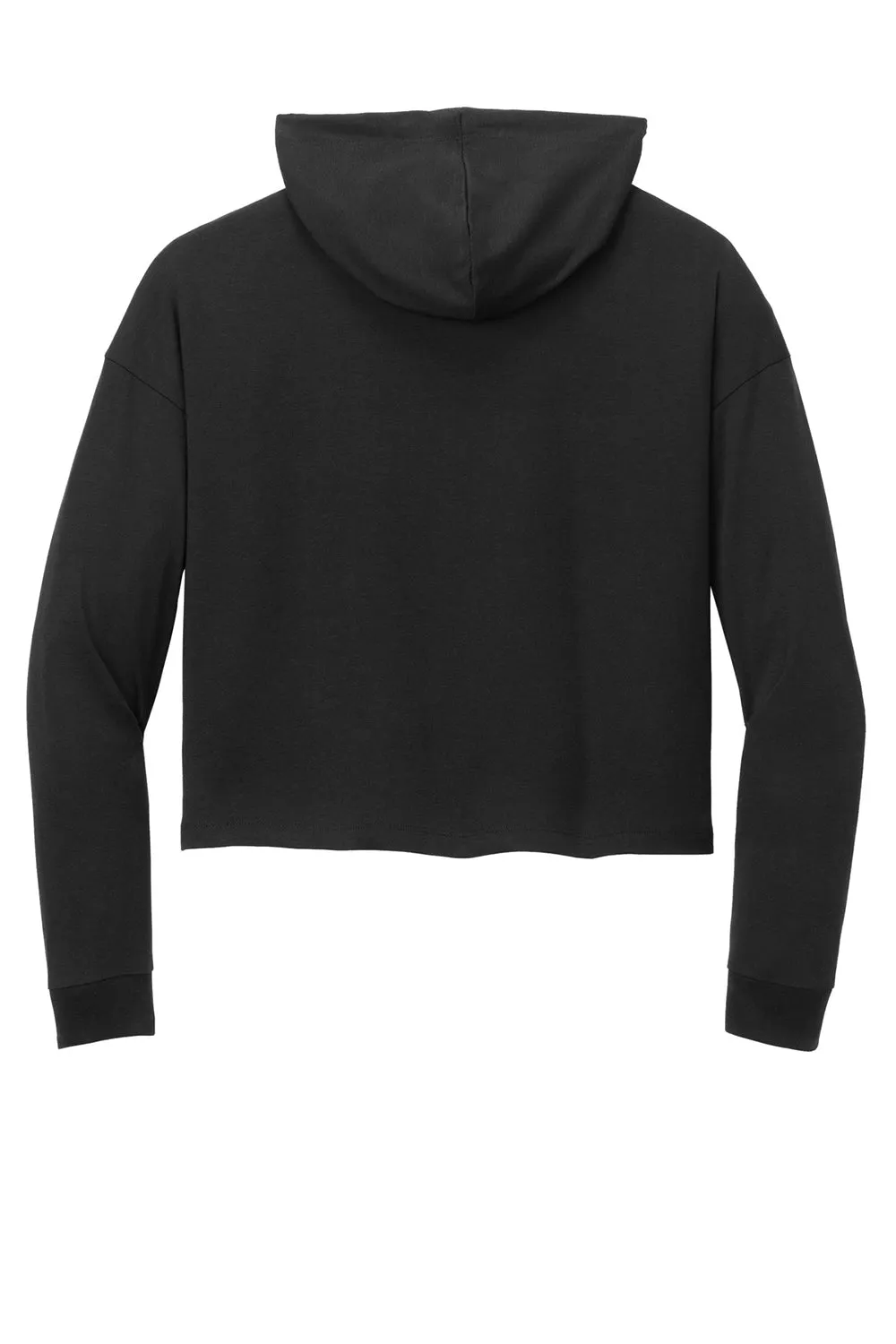 District Womens Perfect Tri Midi Hooded Sweatshirt Hoodie - Black  Buy new Clothing District