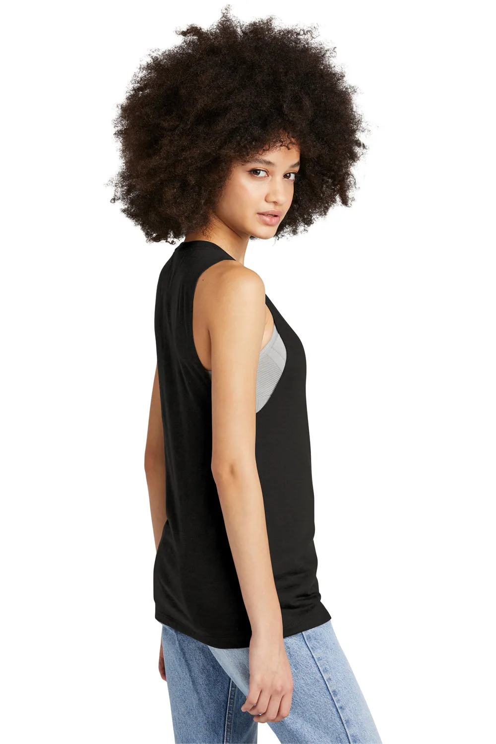 District Womens Perfect Tri Muscle Tank Top - Black  Buy new Clothing District
