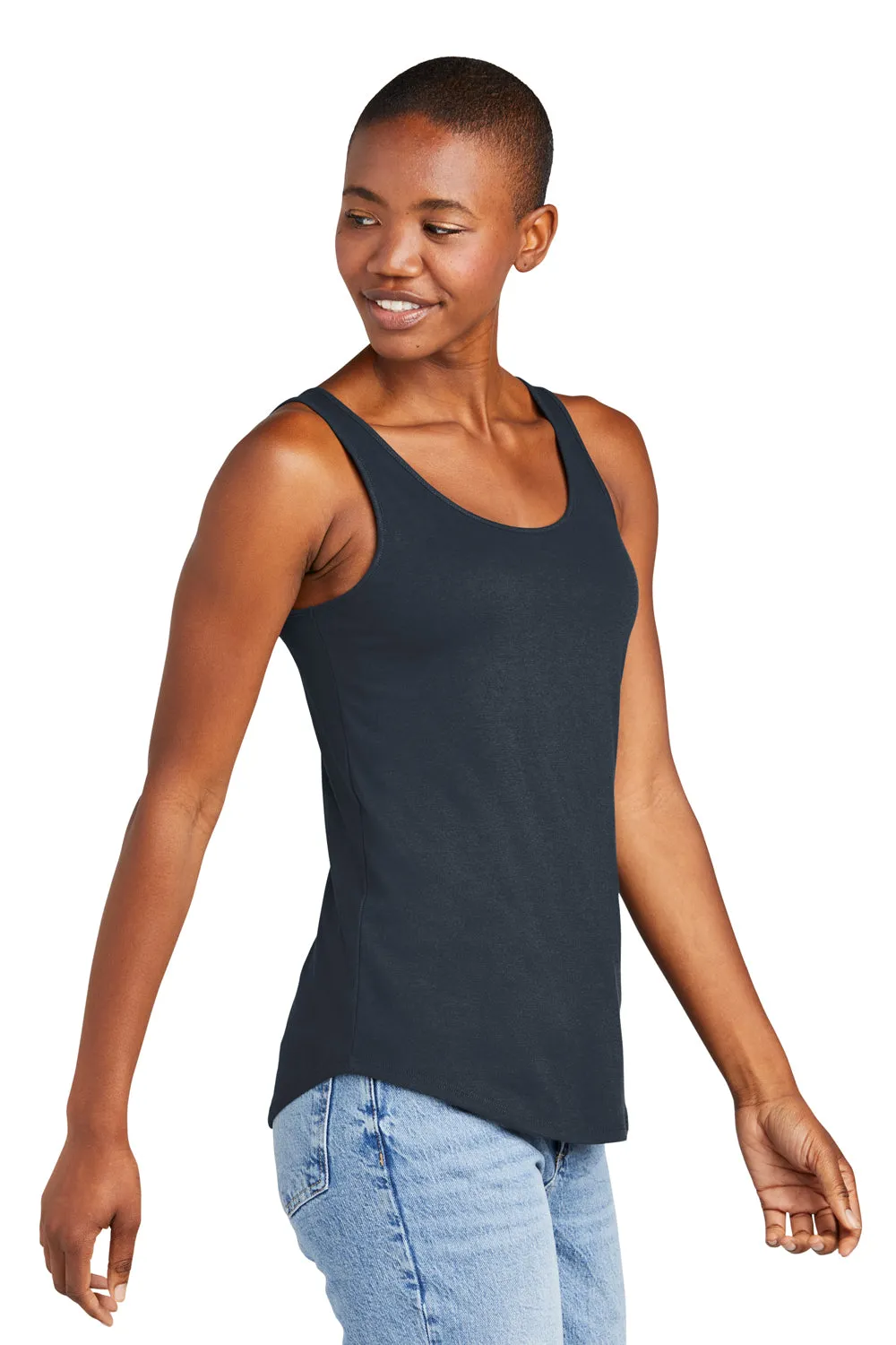 District Womens Perfect Tri Relaxed Tank Top - New Navy Blue  Buy new Clothing District