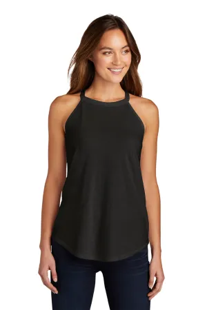 District Womens Perfect Tri Rocker Tank Top - Black  Buy new Clothing District