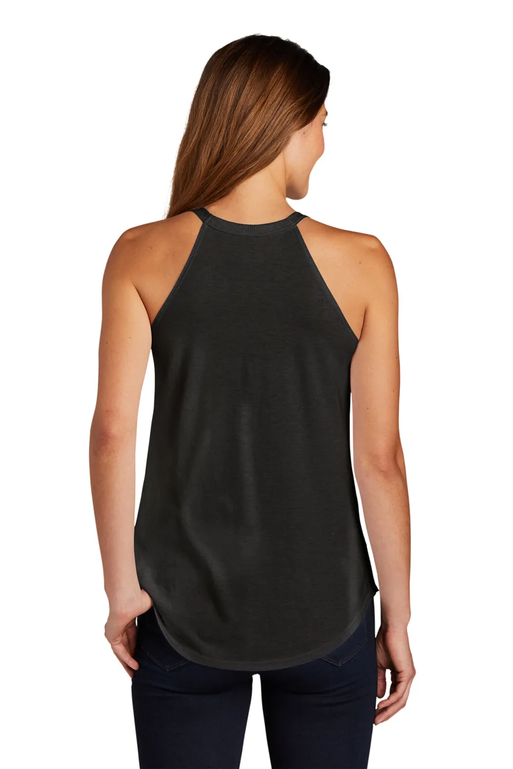 District Womens Perfect Tri Rocker Tank Top - Black  Buy new Clothing District