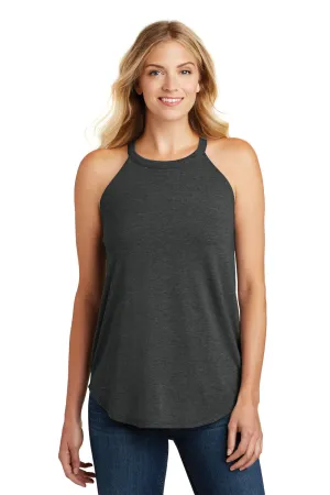 District Womens Perfect Tri Rocker Tank Top - Black Frost  Buy new Clothing District