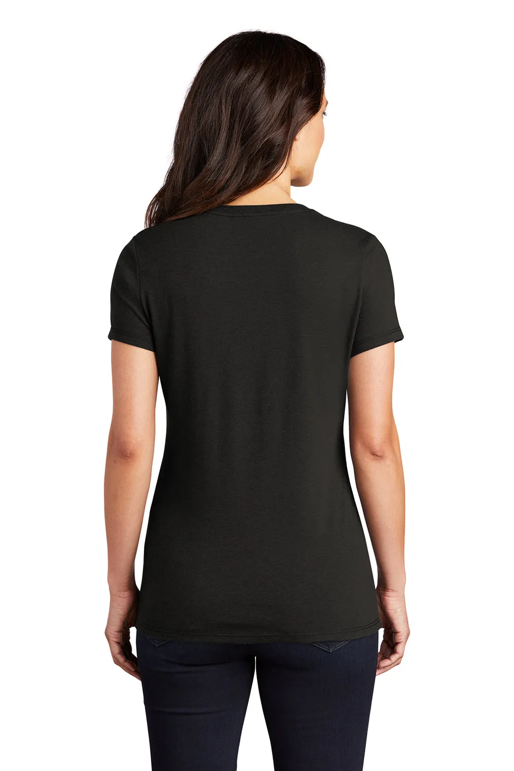 District Womens Perfect Tri Short Sleeve Crewneck T-Shirt - Black  Buy new Clothing District