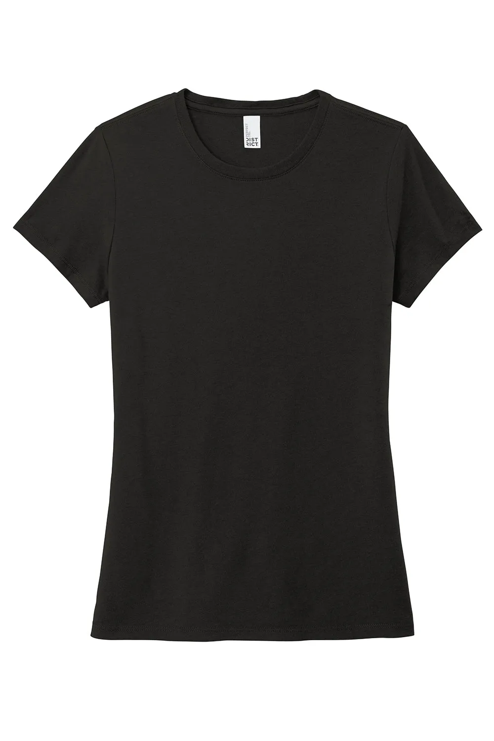 District Womens Perfect Tri Short Sleeve Crewneck T-Shirt - Black  Buy new Clothing District