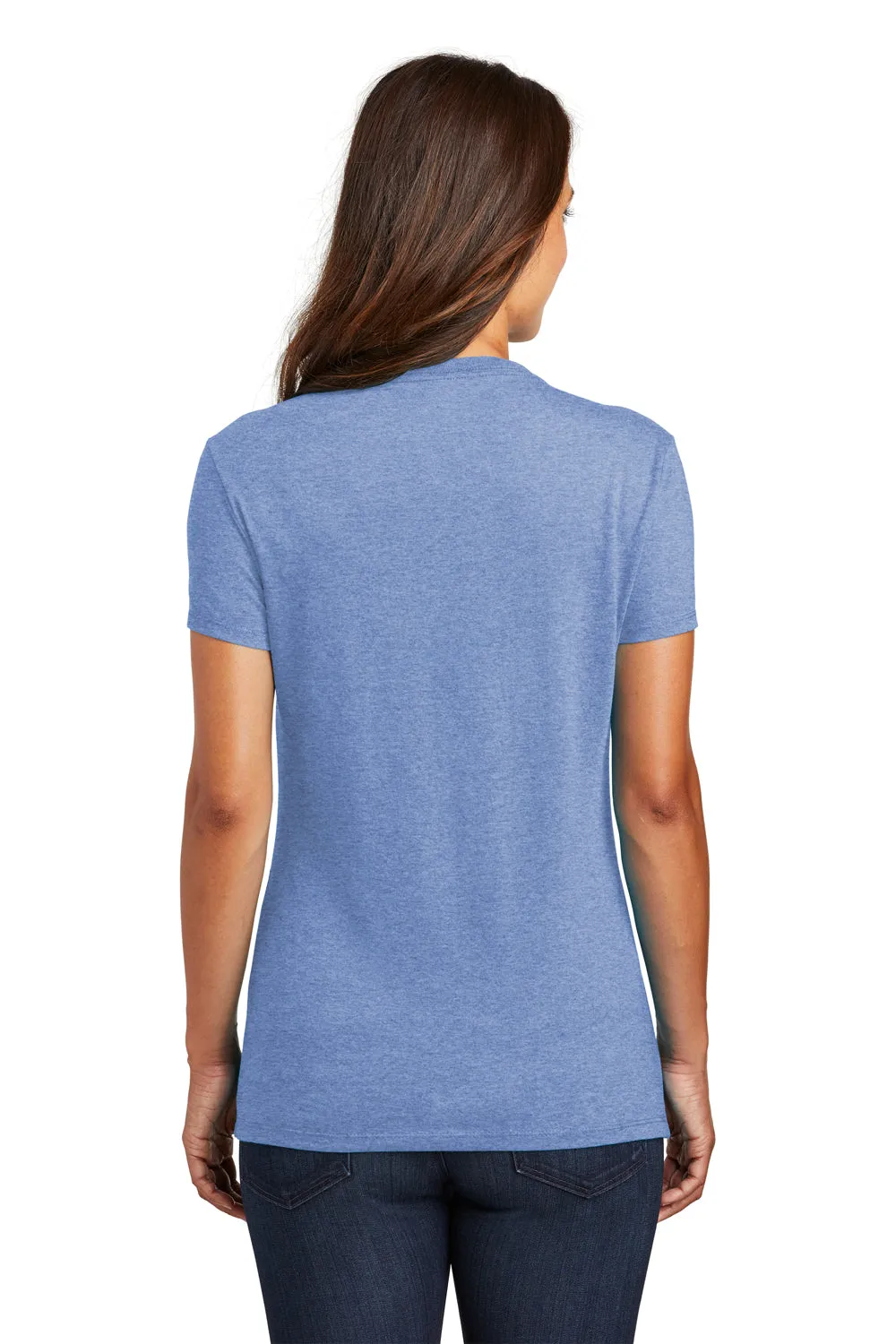 District Womens Perfect Tri Short Sleeve Crewneck T-Shirt - Maritime Blue Frost  Buy new Clothing District
