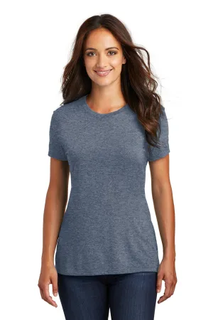 District Womens Perfect Tri Short Sleeve Crewneck T-Shirt - Navy Blue Frost  Buy new Clothing District