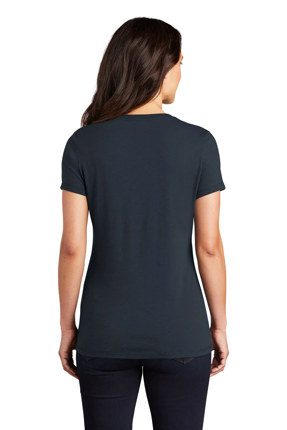 District Womens Perfect Tri Short Sleeve Crewneck T-Shirt - New Navy Blue  Buy new Clothing District