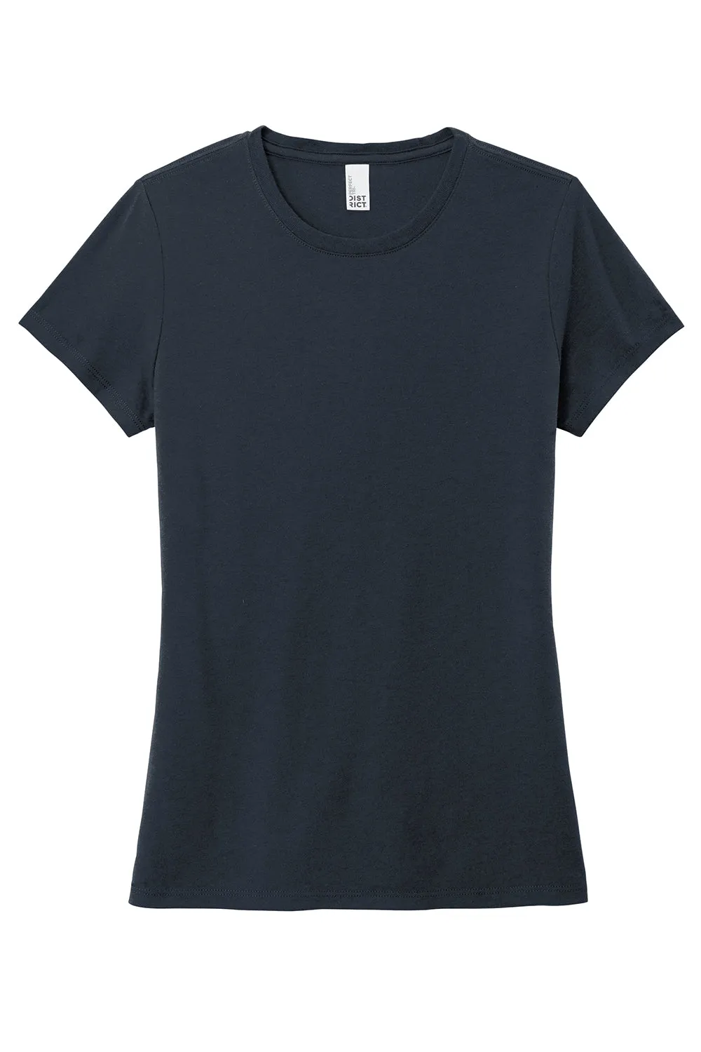 District Womens Perfect Tri Short Sleeve Crewneck T-Shirt - New Navy Blue  Buy new Clothing District