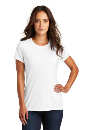 District Womens Perfect Tri Short Sleeve Crewneck T-Shirt - White  Buy new Clothing District